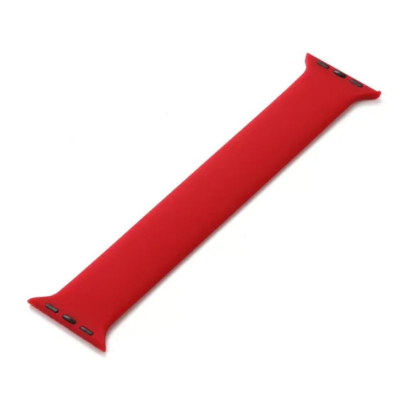 Open Box Genuine Apple Watch Band Silicone Solo Loop 38mm 40mm 41mm Series 3 4 5 6 7 8 SE Red Size 2
