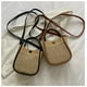 thumbnail image 5 of Zhuge Bolso de hombro tejido para mujer, bolso de mano tejido, bolso de mano tejido elegante para playa de verano, bolsos de hombro de 6,69 x 3,93 x 6,69 pulgadas (blanco), 5 of 5