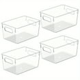 thumbnail image 3 of CUITING [Clear Plastic Storage Bins] 4/8/12pcs Clear Plastic Storage Bins - Pantry Organizers and Storage Containers for Fridge  Kitchen  Medicine Cabinet  Bathroom Under Sink  and Freeze, 3 of 6
