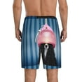 thumbnail image 2 of Balery Dog in Hairdresser Men's Cotton Knit Pajama Shorts Waistband & Pockets,Short Pajama Pants-X-Large, 2 of 8