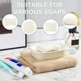 thumbnail image 7 of Ceramic Soap Dish, Kvago Self-draining Soap Holder, Double Layer Bar Soap Holder, Detachable Soap Dish Tray Draining Soap Dishes for Bathroom Shower Kitchen (5.31 x 3.66 x 1.49 in, Black), 7 of 7