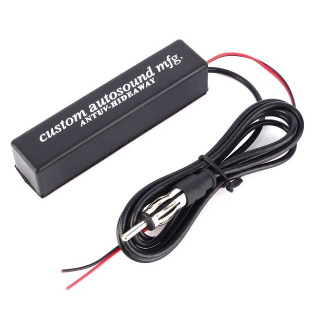 Antena electrónica oculta estéreo universal para coche y motocicleta de 12 V, FM, AM, amplificada AP