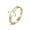 Gold, variant on Womens Stainless Steel Cross Ring Adjustable Open Band Fashionable Birthday Gift Jewelry Gold White and Rose Gold Colors