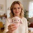 thumbnail image 4 of Cute Bunny Stuffed Animal Plush, 4.3 Inch Small Soft Plushie, Desk Ornament for Home Decor, Easter Basket Stuffers, Valentines Day Gifts, Car Decor, 1pcs R, 4 of 6