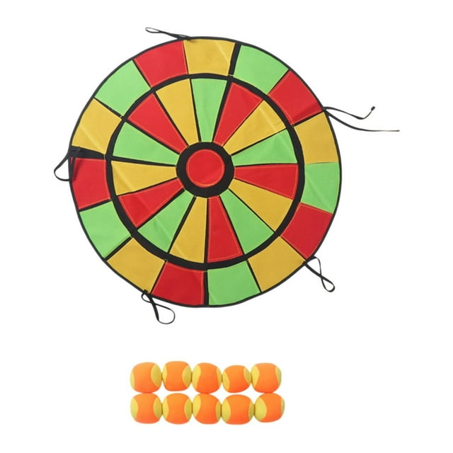 Lipstore Board for Kids Kindergarten Outdoor Party Interactive Throwing Game Set Round 65cm