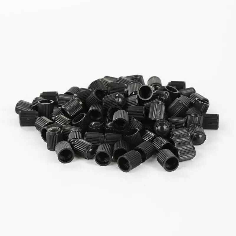 1000 Pcs Universal Black Plastic Car Motor Tire Valve Stem Caps US STOCK