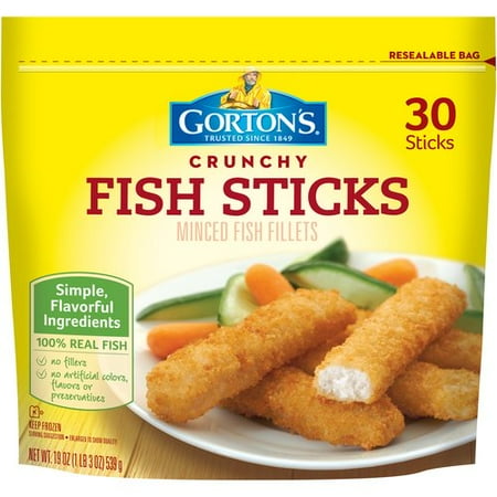 Gorton S Crunchy Golden 30 Ct Fish Sticks 19 Oz Gorton S Crunchy Golden 30 Ct Fish Sticks