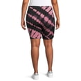 thumbnail image 4 of Avia Women's Plus Size Seamless Printed Bike Shorts, 4 of 5