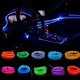 thumbnail image 2 of Accesorios De Decoración Para Coche Tira De Luz LED Atmósfera Puerta Del Salpicadero De Neón USB Lámpara De Alambre Interior Barra Ambiental 5/12V Universal, 2 of 4