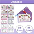 thumbnail image 4 of Alphabet Flash Cards, ABC Learning Flashcards, Letter Picture Words Tracing, Double Sided Coated Paper, English Enlightenment Teaching, Preschool Educational Toy, 4 of 8