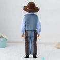 thumbnail image 7 of Utlike Boys Outfits Sets Long Sleeves Western Cowboy Clothing For Kids Children Derss Up Tops Vest Hat Scarf Pants Belt 6Pcs Set Holiday Party Boys Clothing Sets For Dailywear Size 3 Years-4 Years, 7 of 7