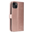 thumbnail image 5 of Nalacover For iPhone 14 Plus Magnetic Wallet Case,Luxury Embossed Butterfly PU Leather Flip Kickstand Card Slot Shockproof Protective Cover with Wrist Strap.For Apple iPhone 14 Plus,Rosegold, 5 of 10
