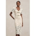 thumbnail image 2 of Vestido Bellabarnetten Maisie con cuello en V y mangas cortas a media pierna de encaje, 2 of 6