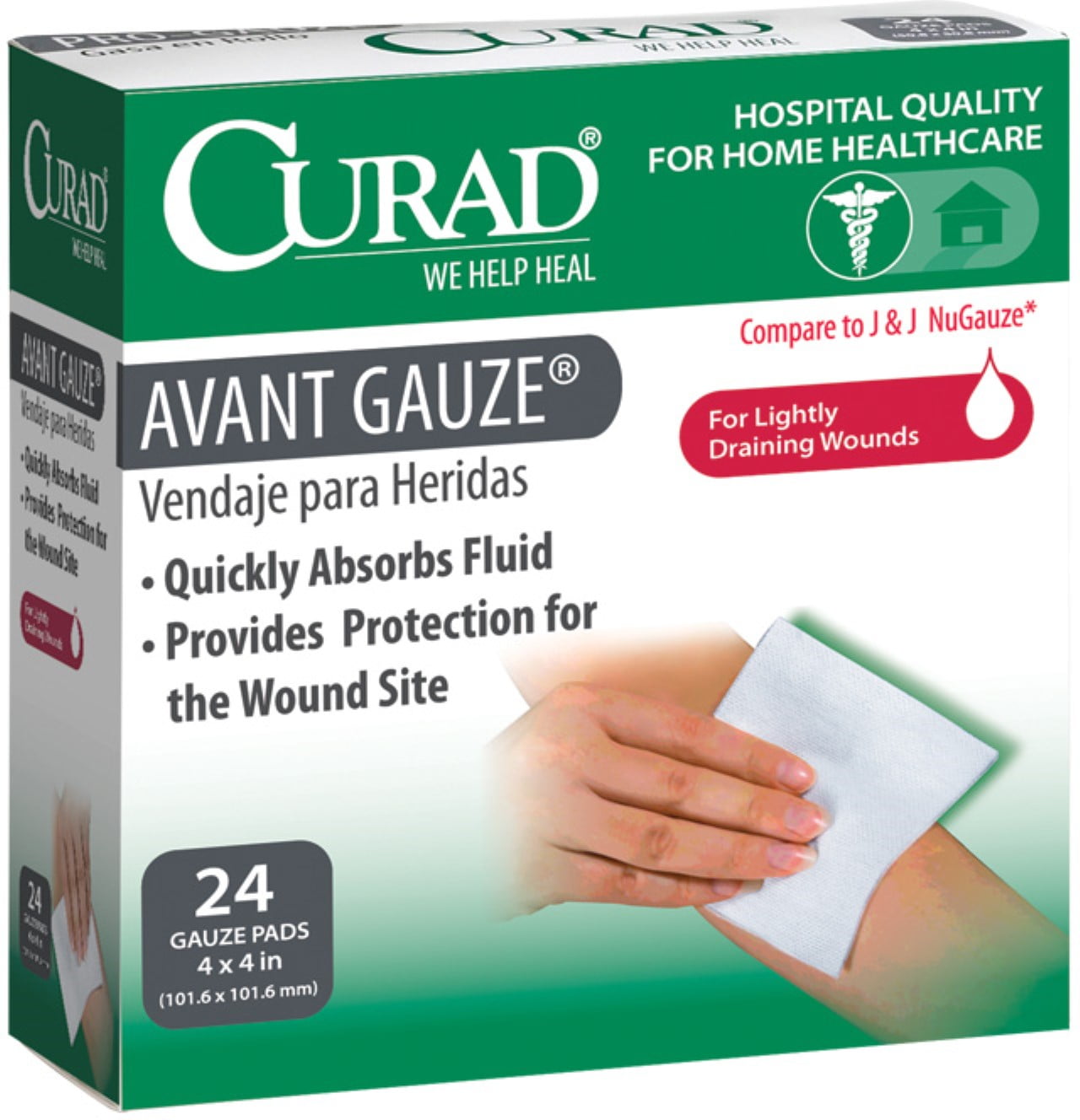 Curad Avant Gauze 24 ea (Pack of 4)