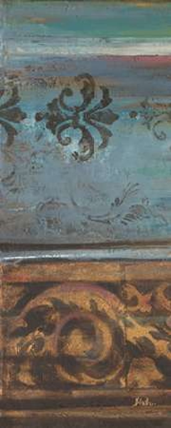 Blue Eclectic V Canvas Art - Patricia Pinto ()