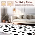 thumbnail image 2 of ODIKA 4'x6' Machine Washable Non-Slip Area Rug, Rustic Dairy Inspired Decorative Floor Covering High Traffic Rug, Black, 309881, 2 of 7