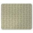 thumbnail image 1 of Victorian Mouse Pad, Continuous Pattern of Floral Damask Rococo Motif in Vertical Order, Rectangle Non-Slip Rubber Mousepad, Grey Yellow Sage Green, by Ambesonne, 1 of 2