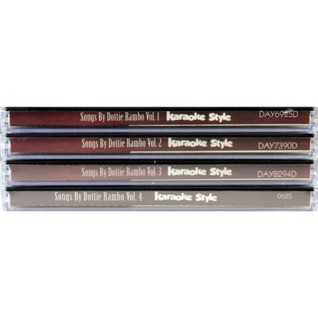 Songs by Dottie Rambo Volume 1 -4 SET Karaoke Style NEW CD+G Daywind 24