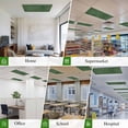 thumbnail image 6 of Dark Green Burlap Texture Magnetic Fluorescent Light Covers for Ceiling Lights 2x4Ft, Farmhouse Vintage Green Office Classroom Kitchen Drop Ceiling Light Covers Lighting Filters Shade Panel 3 Packs, 6 of 9