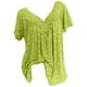 thumbnail image 2 of Puntoco 2024, tops a la moda de verano para mujer, blusas de talla grande de manga corta con cuello en V, blusas estampadas, jersey, blusas de manga corta, 2 of 8