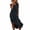 Dark Gray, variant on cocolona Linen Dress for Women Summer Casual Sleeveless Slit Long Dress Vacation Beach Sundress with Pockets