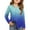 Royal Blue, variant on OIOLOYJM Long Sleeve Shirts for Girls Dress Gradient Button Down Polo Shirts Spring Fashion Lapel Collar School Uniform Loose Fit T Shirts with Pocket Orange 9-10 Year