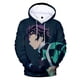 thumbnail image 1 of Sudaderas con capucha de Demon Slayer para Halloween, chaqueta informal para niños y adultos, tamaño Kamado Tanjirou Nezuko, jersey de Cosplay Unisex10XS Deng Xun unisex, 1 of 2