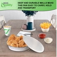 thumbnail image 6 of EcoQuality [150 Pack] - 9 Inch Disposable Round Aluminum Foil Take-Out Pans with Board Lids Set - Disposable Tin Containers, Perfect for Baking, Cooking, Catering, Cake Pans, Parties, Restaurants, 6 of 7