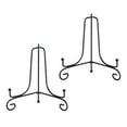 thumbnail image 2 of MasteelfCA 2pcs Wrought Iron Plate Display Stand Desktop Photo Holder Crafts Easel for Home Shop 8 Inch, 2 of 7