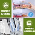 thumbnail image 4 of Recipientes para Alimentos, Juego de 4 Recipientes Hermeticos, Contenedores para Alimentos con Tapa, Plastico, para Cocina, Horno, Refrigerador, Congelador (Transparente), 4 of 4