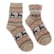 thumbnail image 5 of Calcetines de alce de mezcla de lana cálida, informales, para invierno, para Navidad Beige, 5 of 9