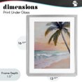 thumbnail image 4 of Stupell Industries Tropical Tranquil Sunset & Beach Palm Gray Framed Print Under Glass, 13 x 16, by Creative Studio, 4 of 8