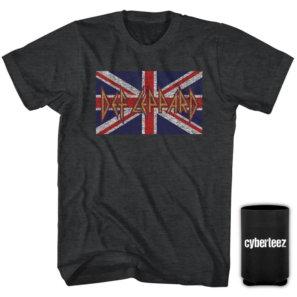 union jack def leppard shirt