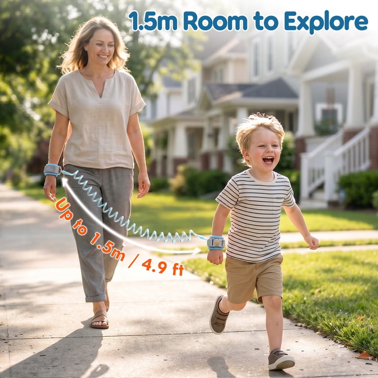 Lehoo Castle Toddler Leash, 4.9ft Induction Lock, Blue photo 6