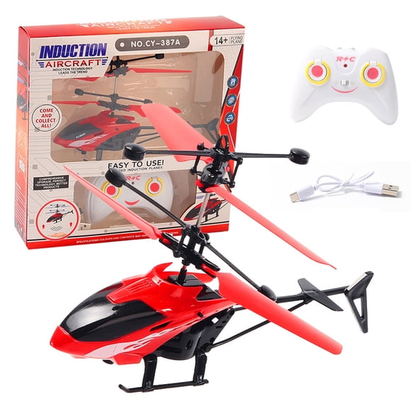 Matsuzay Aviones pequeños, exquisitos y atractivos aviones de suspensión, avión de juguete, modos duales, juguetes para niños, minihelicóptero Accesorios para aéreos