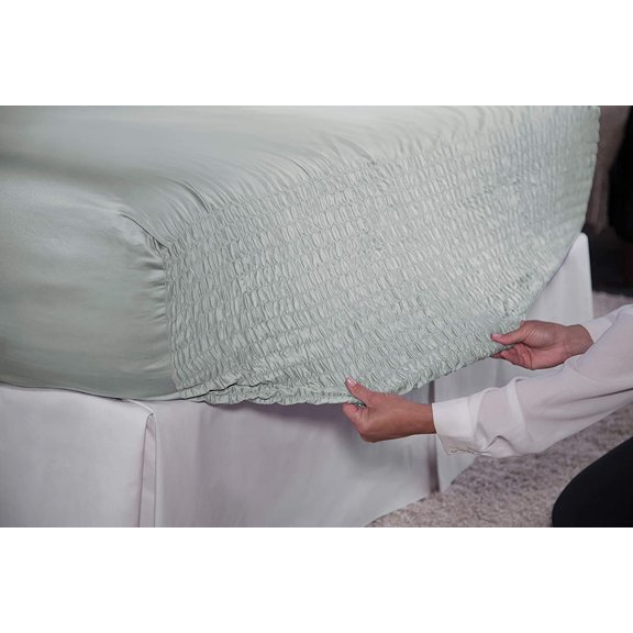 BEDTITE ABSOLUTELY FITTING | 100% Cotton 300 Thread Count, with Deep Pocket Fitted Sheet, Flat Sheet and 2 Pillow Cases