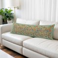 thumbnail image 2 of Boho Green Flowers Body Pillow Covers 20"x60", Spring Abstract Watercolor Floral Leaf Soft Brushed Microfiber Breathable Throw Pillow Covers, Decorative Pillowcase with Zipper for Couch Sofa Bedroom, 2 of 9
