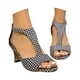 thumbnail image 3 of MKLEKYY Sandalias de Tacón Alto para Mujer, Estilo Europeo y Retro, de Comercio Exterior, de Talla Grande, Con Suela Suave y Hueca, Informales, 3 of 5
