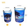 thumbnail image 5 of PHELIKA Ocean Beach Scene With Palm Trees 06 Laundry Basket 65L Large Foldable Round For Dirty Clothes Toy Storage, 5 of 6