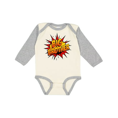

Inktastic Big Brother Super Hero Gift Baby Boy Long Sleeve Bodysuit