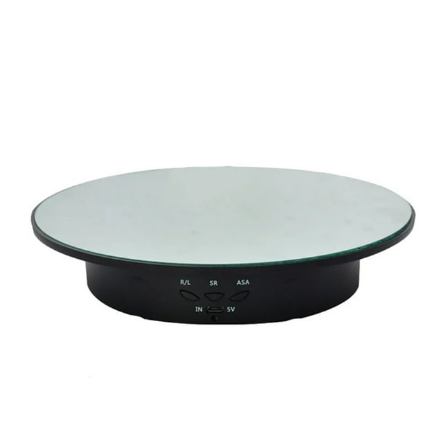 Support d'Affichage Rotatif Électrique 3 Vitesses Miroir Plateau Tournant Porte-Bijoux Batterie, Excellent Design Structurel