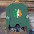 thumbnail image 5 of Pounoo St Patricks Day Sweatshirt for Women Shamrock Art Print Tops Fashion Comfortable Casual Saint Patricks Long Sleeve Shirt Gift, 5 of 6