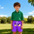 thumbnail image 6 of oelaio Girls Boys Beach Shorts Funny Novelty 3D Print Board Shorts Elastic Waist Drawstring Swim Trunks with Pockets Purple 13 Years, 6 of 7