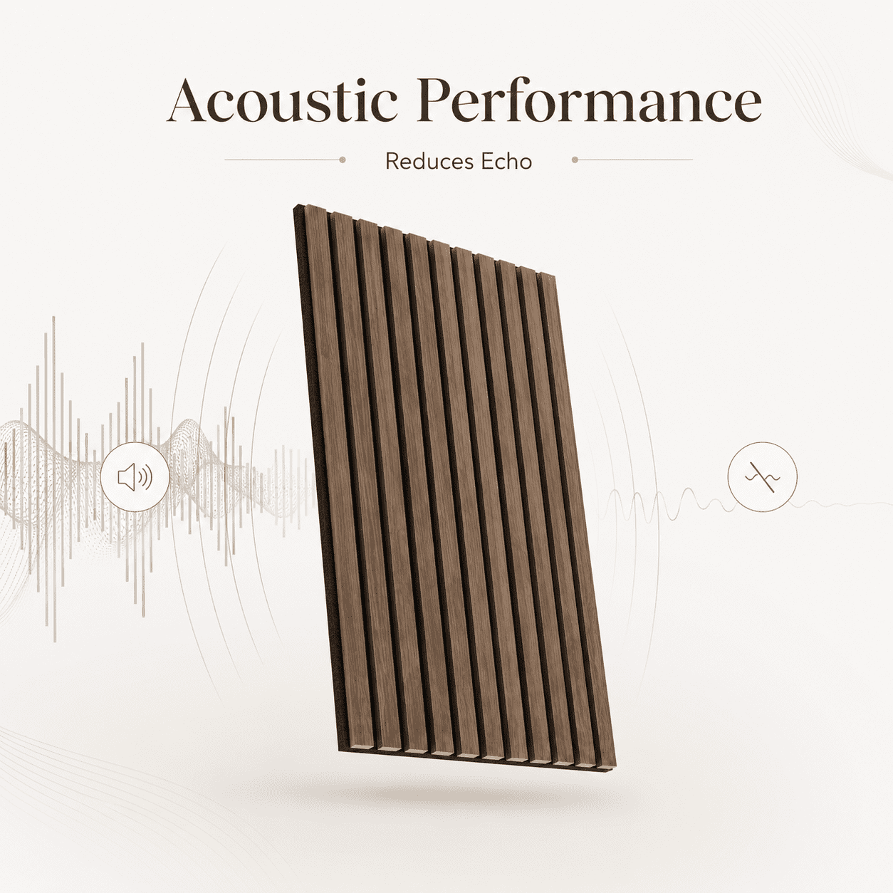 2PCS 16''x104'' Wood Slat Acoustic Wall Paneling for Interior and Ceiling Decor,23Sq.ft,AmericaWalnut