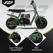 FRP GMB100 Mini Bike 99cc 4-Stroke Gas Powered Mini Dirt Bike for Teens and Adults, 28MPH Off-Road Motorcycle with Rear Suspension, Rear Disc Brake – Black