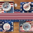 thumbnail image 5 of LHNFT 4th of July America Stars Stripes Patriotic Table Runner, Red White Blue Independence Day Memorial Day Home Decor, Labor Day USA Table Decoration Party Supplies, 13x72 Inch, 5 of 6