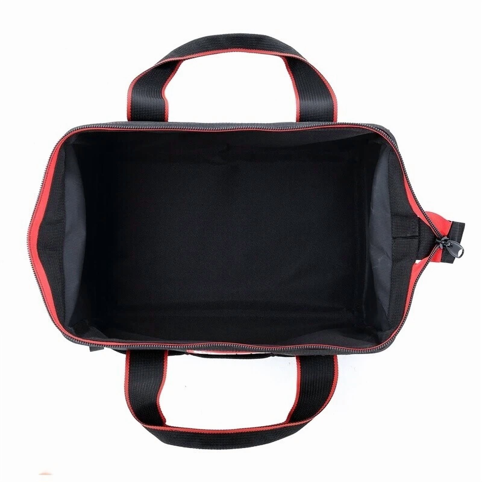 Durable Tool Bag W/ Zipper Closure 3 External Pockets Multi-Purpose Organization