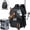 Black-With Trays, variant on KastKing Fishing Tackle Backpack,Water-Resistant Fishing Bag With 2 Rod Holders,Fishing Gear and Equipment -KarryAll KastMate