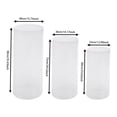 thumbnail image 3 of 3Pcs Clear Cylinder Pedestal Stands for Party, Thickened PVC Pedestal Display Stand Acrylic Column Tables Display Plinth Pillars for Wedding, Birthday, Event Decoration, 3 of 16