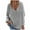 Gray, variant on Fesfesfes Women Sweaters V-neck Loose Pullover Tops Casual Loose Solid Color Long Sleeves Sweater Tops or